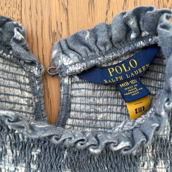 Ralph Lauren Girls' Floral Smocked Cotton Jersey Dress - Picture 3 of 6